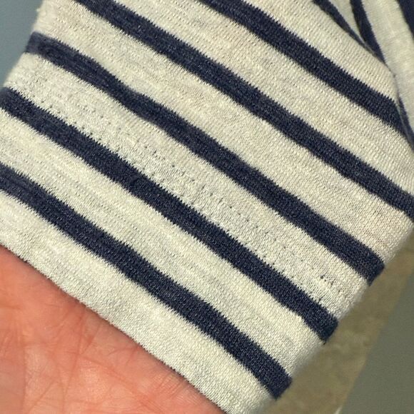 Saint James x Jenni Kayne Classic Striped Long Sleeve Top boatneck linen size  M - Picture 5 of 13
